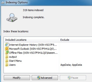 Windows 7 offline files folder location